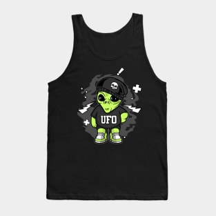 RAPER ALIEN UFO CARTOON Tank Top